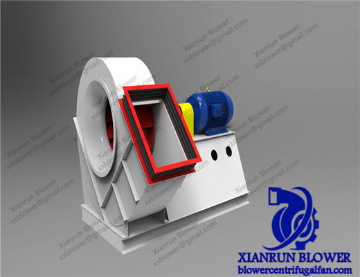 مروحة صناعية مخصصة مع بنية قوية ، مصممة للعمل في مصانع الاسمنت ، الغلايات الصناعية وتطبيقات دعم الاحتراق