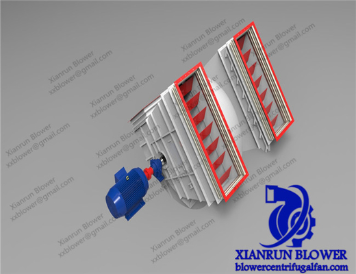 مروحة تهوية بالطرد المركزي الصناعية ذات ضوضاء منخفضة ضمان لمدة سنة واحدة