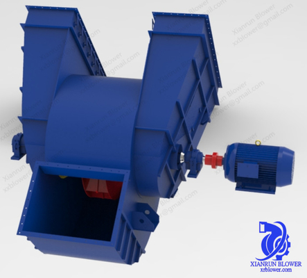 5-350KW منفاخ المروحة الصناعية المخصصة 220 فولت 660 فولت لجمع الغبار