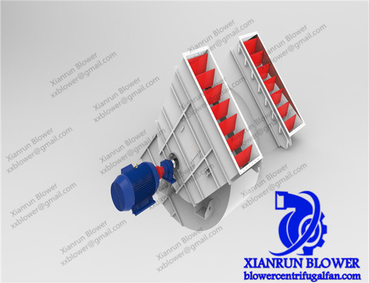 مروحة طرد مركزي ذات مدخل مزدوج منخفضة الضوضاء إلى الأمام منحنية 5KW-350KW