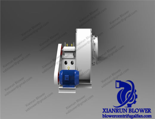 مروحة طرد مركزي صناعية بتدفق هواء عالي ودفع بالحزام، مصممة للمراجل الصناعية ومعدات دعم منفاخ الهواء الكهربائي